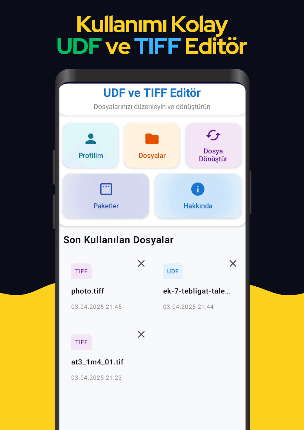 UDF ve Tiff Editor Ekran Görüntüsü 1